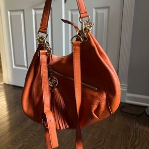 Orange Michael Kors shoulder/crossbody handbag